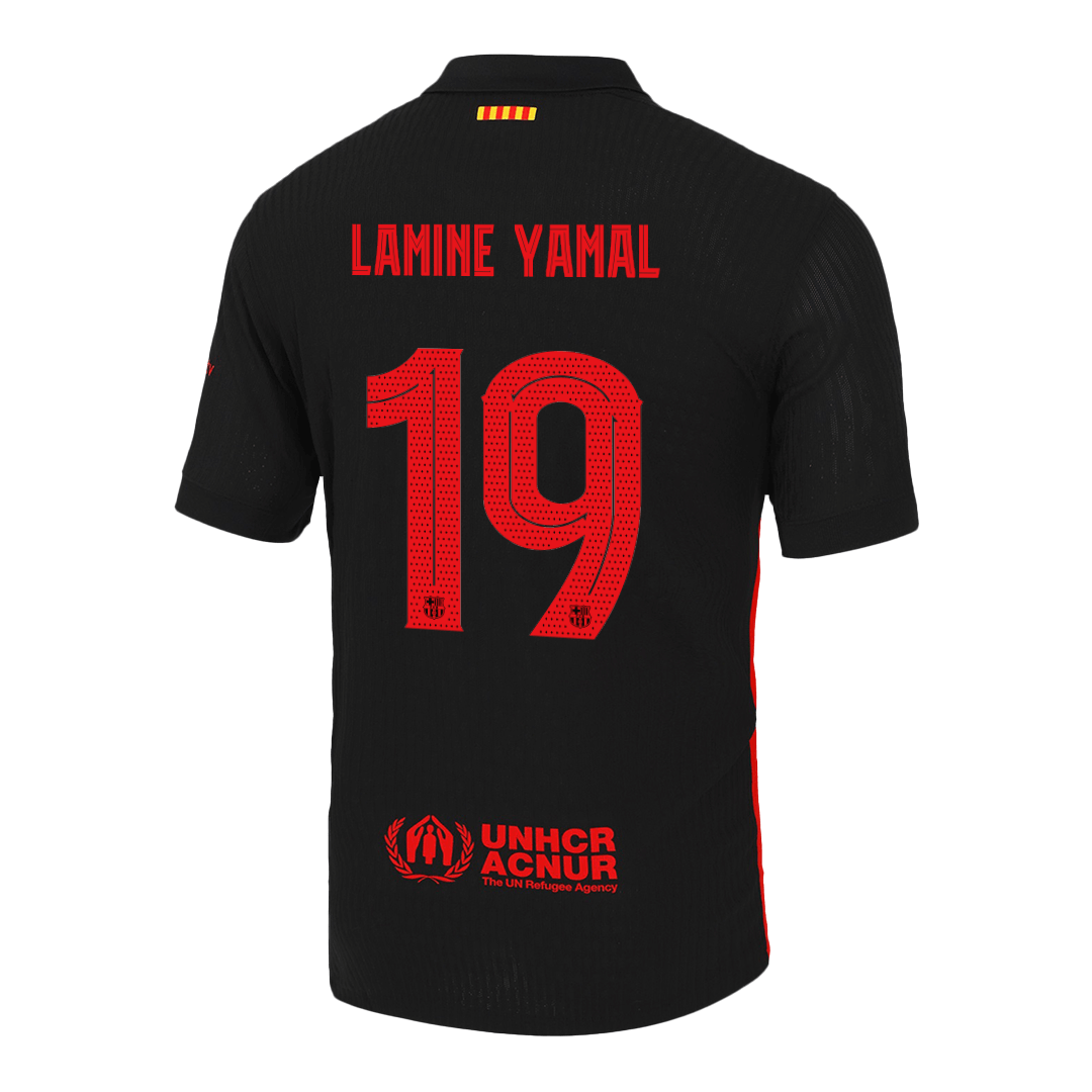 Barcelona LAMINE YAMAL #19 Away Soccer Jersey Authentic - Pro Jersey Shop