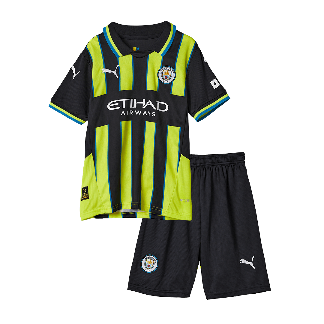 Kids Manchester City Away Soccer Jersey Kit - Pro Jersey Shop