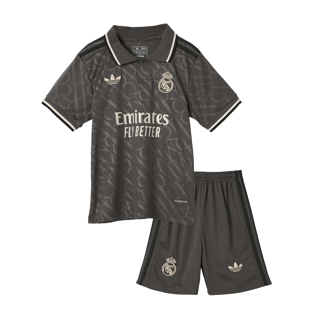 Kids Real Madrid Third Away Soccer Jersey Kit (Jersey+Shorts) - Pro Jersey Shop
