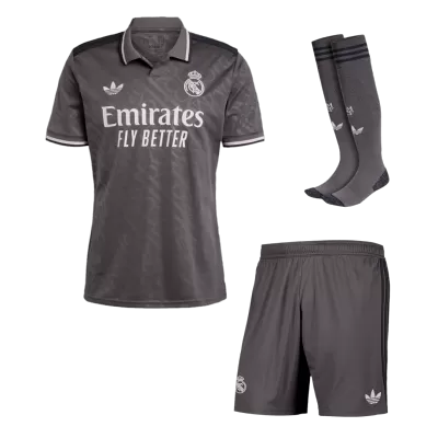 Premium Quality Men's Real Madrid Third Away Soccer Jersey Whole Kit (Jersey+Shorts+Socks) 2024/25 - Pro Jersey Shop