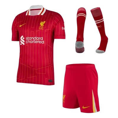 Premium Quality Men's Liverpool Home Soccer Jersey Whole Kit (Jersey+Shorts+Socks) 2024/25 - Pro Jersey Shop