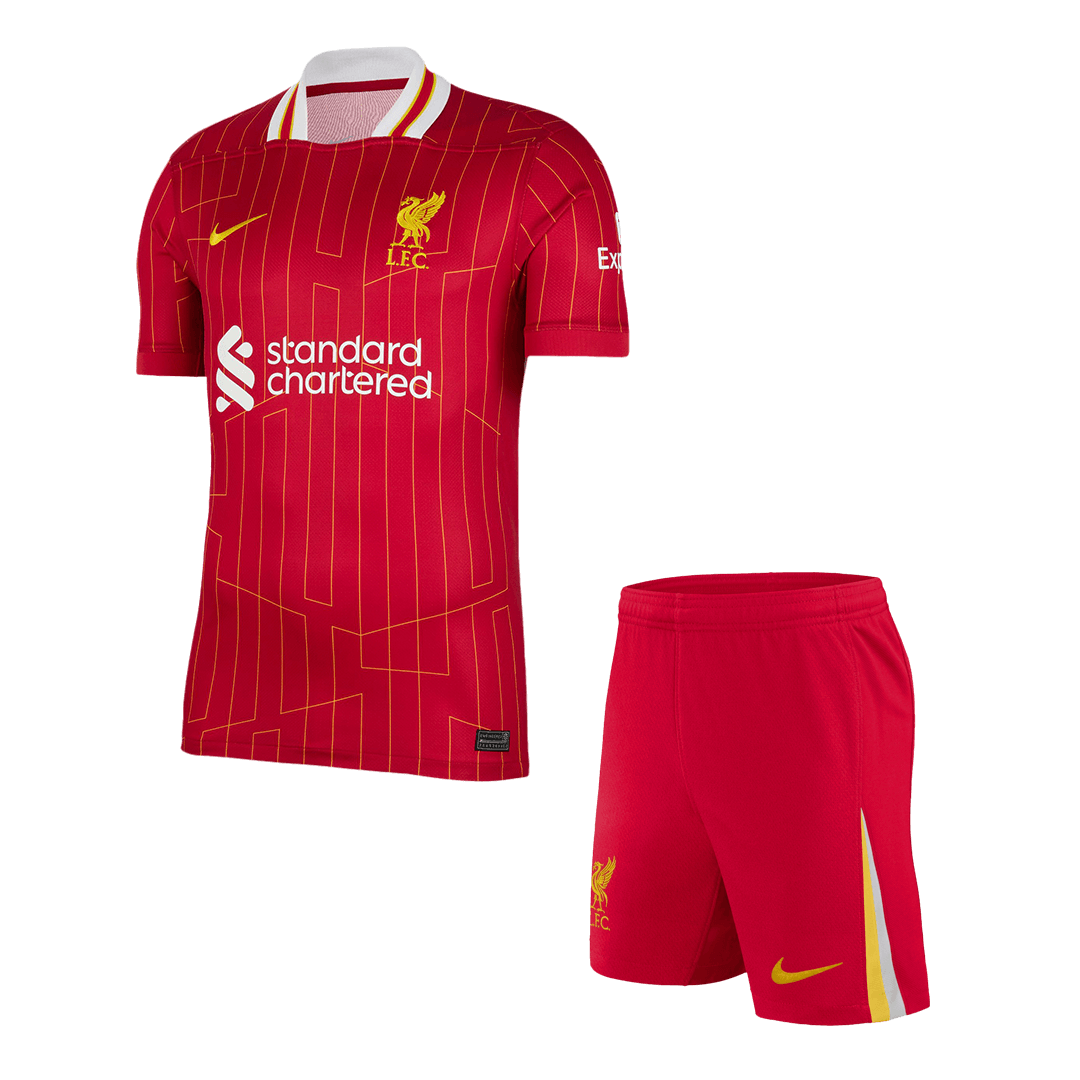 Premium Quality Men's Replica Liverpool Home Soccer Jersey Kit (Jersey+Shorts) - Pro Jersey Shop