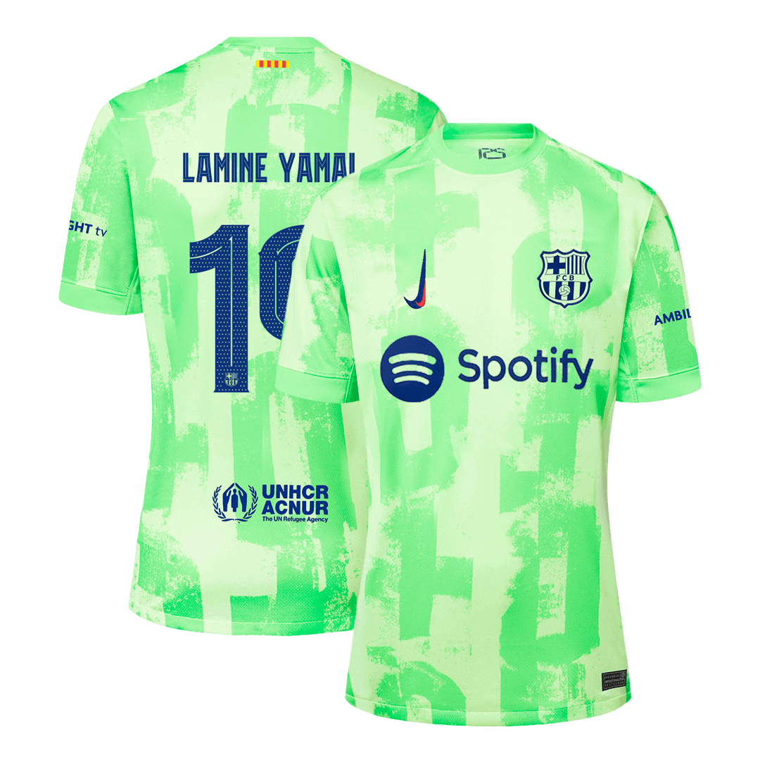 Premium Quality Men's LAMINE YAMAL #19 Barcelona Third Away Soccer Jersey Shirt - Fan Version - Pro Jersey Shop