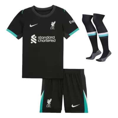 Premium Quality Kids Liverpool Away Soccer Jersey Whole Kit (Jersey+Shorts+Socks) 2024/25 - Pro Jersey Shop