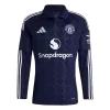 Men's Manchester United Away Long Sleeves Soccer Jersey Shirt 2024/25 - Fan Version - Pro Jersey Shop