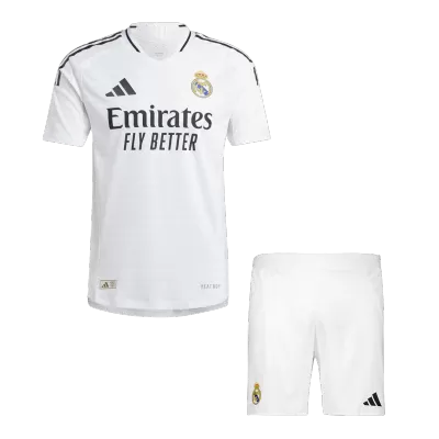 Premium Quality Men's Authentic Real Madrid Home Soccer Jersey Kit (Jersey+Shorts) 2024/25 - Pro Jersey Shop