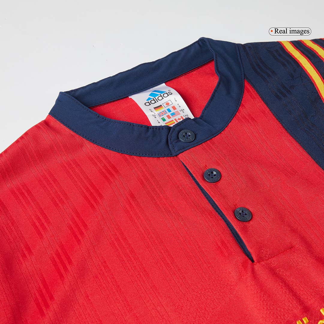 Retro 1996 Spain Home Soccer Jersey - Pro Jersey Shop