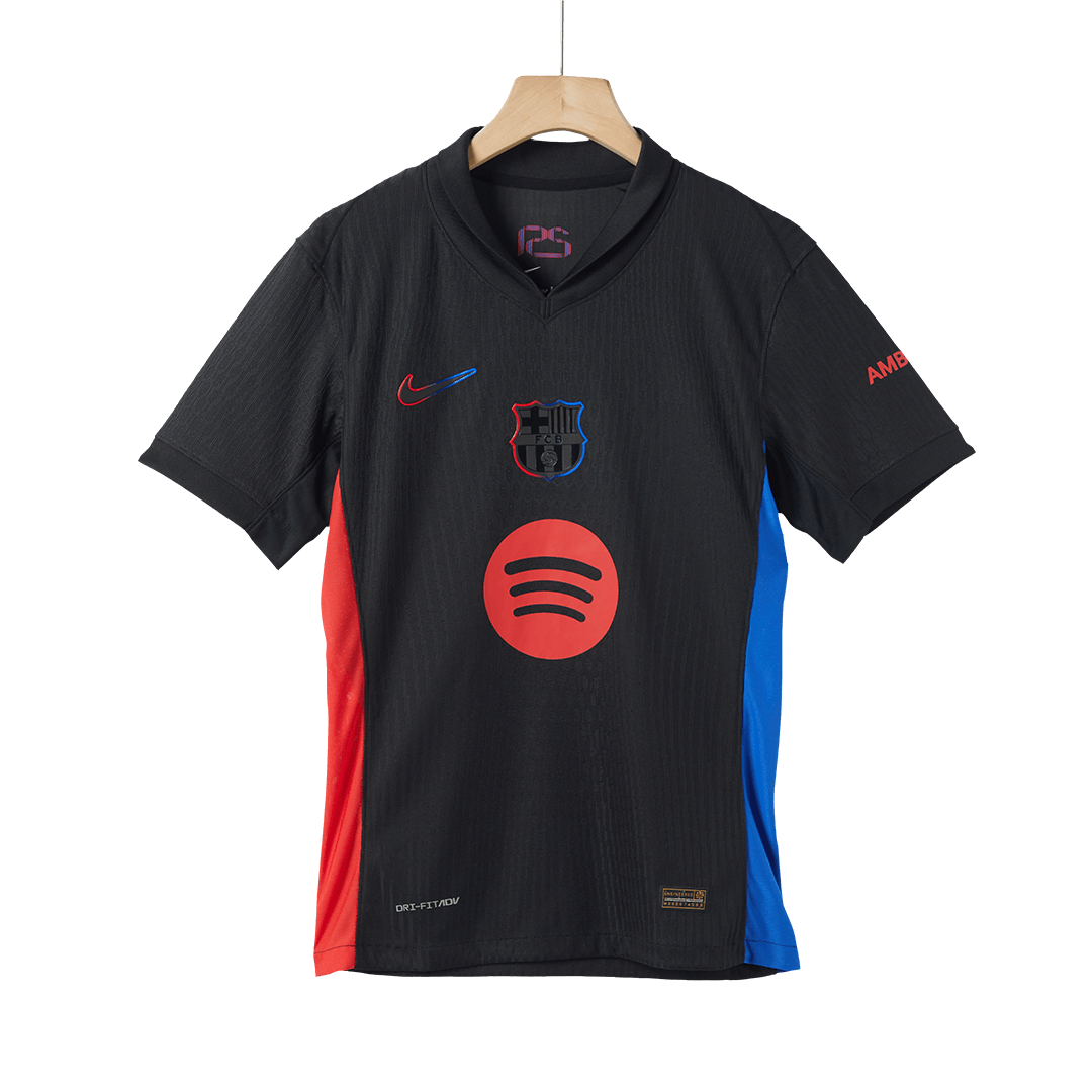 Men's Authentic Barcelona Away Soccer Jersey Shirt Spotify Logo Without Text- Player Version - Pro Jersey Shop
