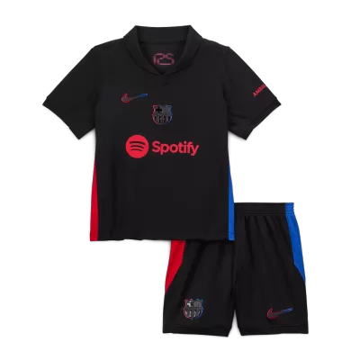 Premium Quality Kids Barcelona Away Soccer Jersey Kit (Jersey+Shorts) 2024/25 - Pro Jersey Shop