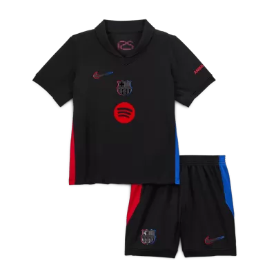 Premium Quality Kids Barcelona Away Soccer Jersey Kit (Jersey+Shorts) 2024/25 - Pro Jersey Shop