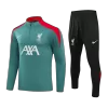 Men's Liverpool Zipper Tracksuit Sweat Shirt Kit (Top+Trousers) 2024/25 -Green - Pro Jersey Shop