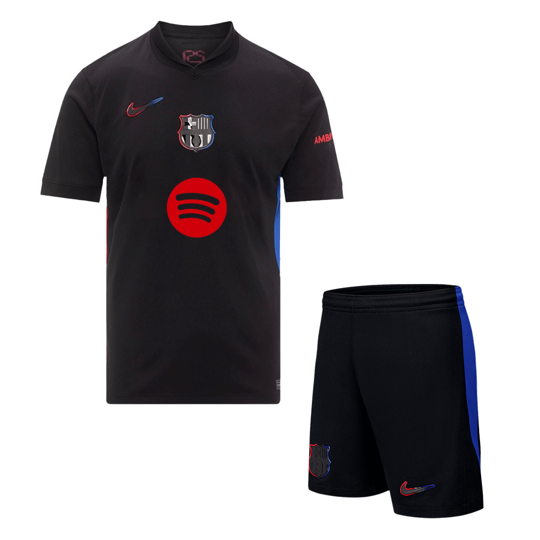 Men's Barcelona Away Soccer Jersey Kit (Jersey+Shorts) Spotify Logo Without Text - Pro Jersey Shop