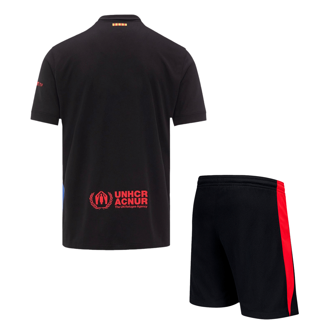 Men's Barcelona Away Soccer Jersey Kit (Jersey+Shorts) Spotify Logo Without Text - Pro Jersey Shop