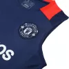 Men's Manchester United Soccer Sleeveless Training Kit (Top+Shorts) 2024/25 -Navy - Pro Jersey Shop