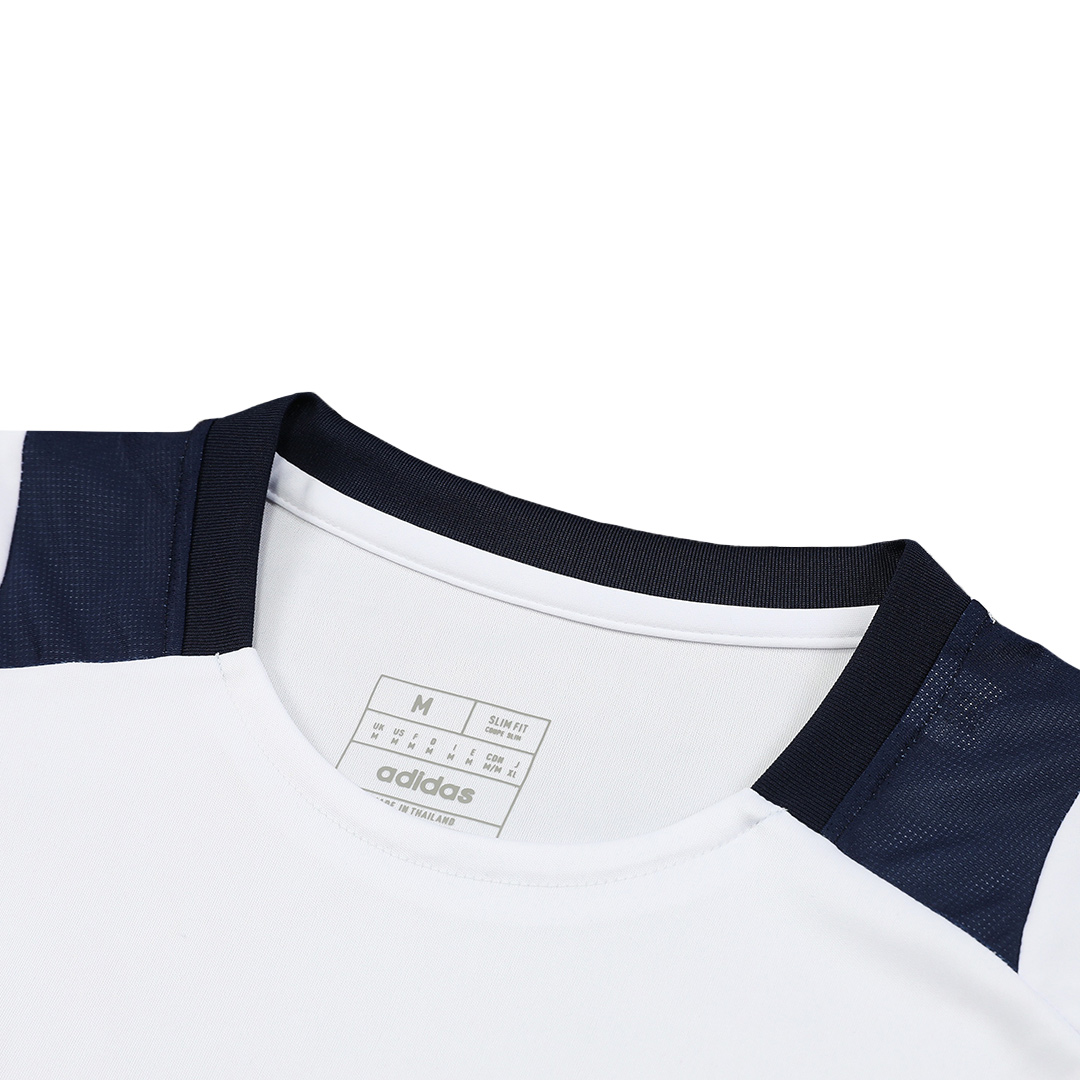 Men's Real Madrid Pre-Match Training Soccer Jersey Kit (Jersey+Shorts) -White - Pro Jersey Shop