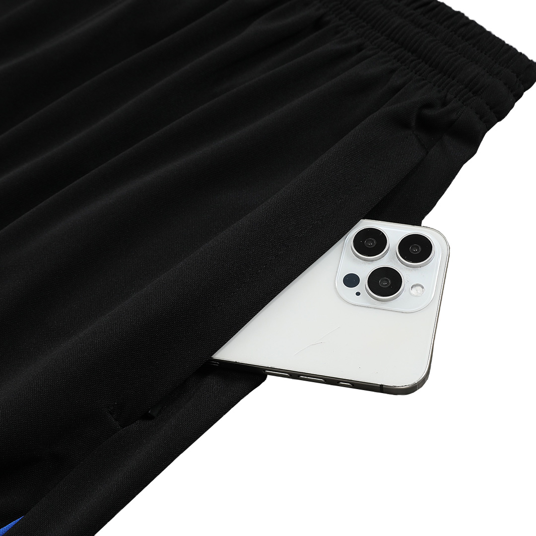 Men's Barcelona Soccer Sleeveless Training Kit (Top+Shorts) -Black - Pro Jersey Shop