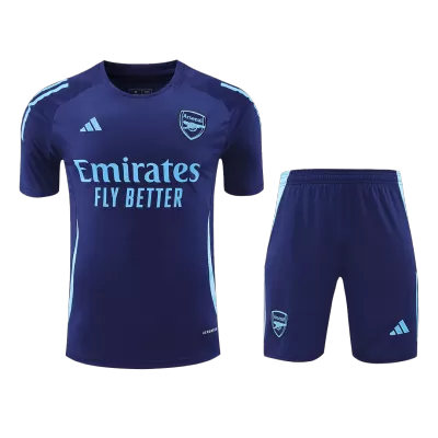 Men's Arsenal Pre-Match Training Soccer Jersey Kit (Jersey+Shorts) 2024/25 -Navy - Pro Jersey Shop