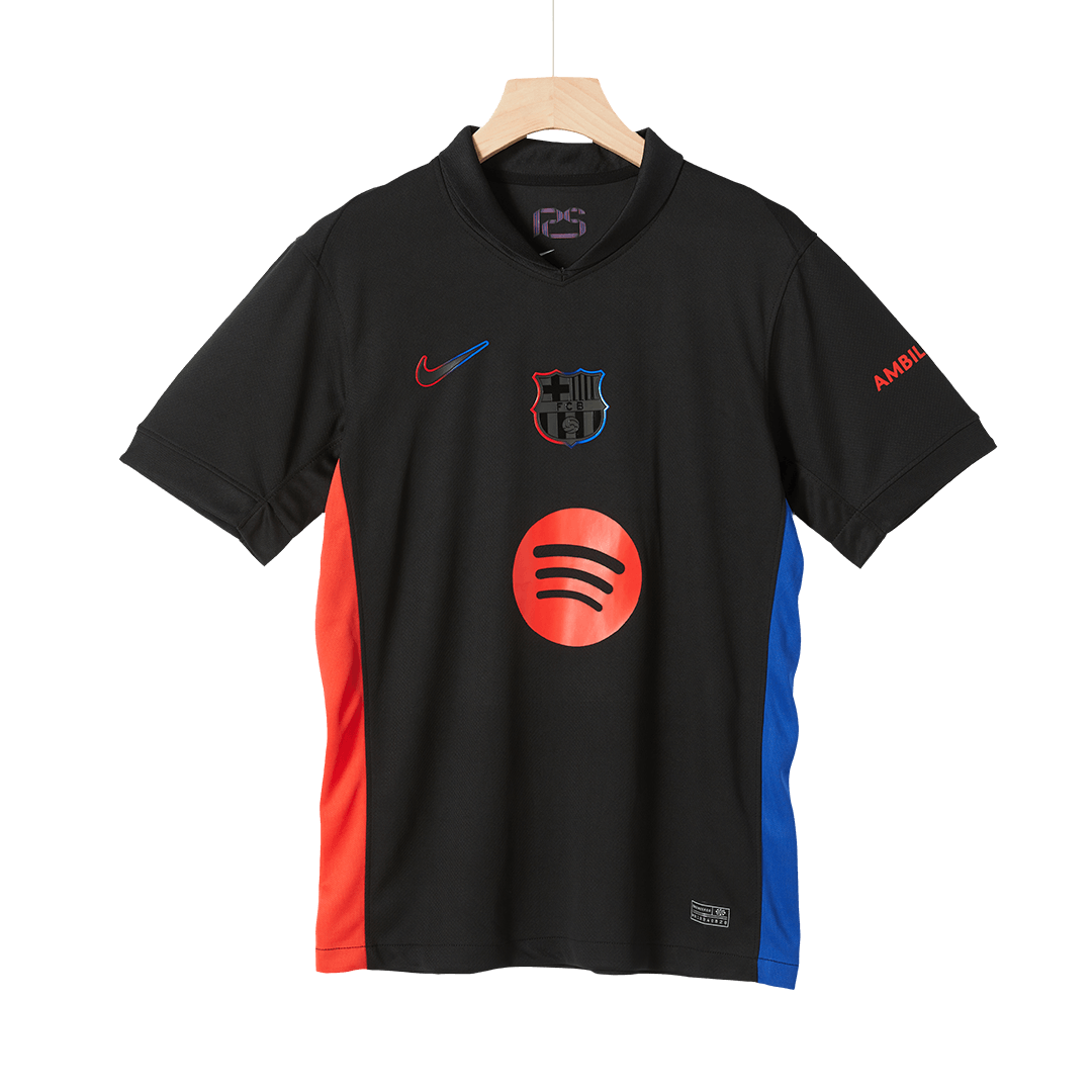 Men's Barcelona Away Soccer Jersey Shirt Spotify Logo Without Text- Fan Version - Pro Jersey Shop