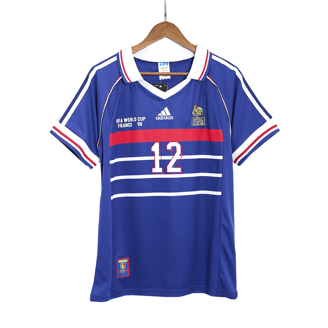 Retro 1998 World Cup HENRY #12 France Home Soccer Jersey - Pro Jersey Shop