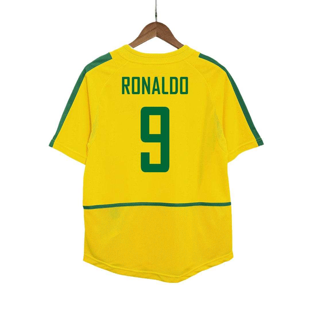Retro 2002/03 RONALDO #9 Brazil Home Soccer Jersey - Pro Jersey Shop