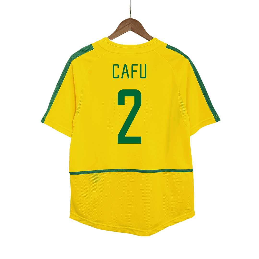 Retro 2002/03 CAFU #2 Brazil Home Soccer Jersey - Pro Jersey Shop