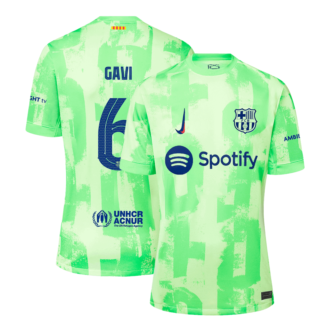 Premium Quality Men's GAVI #6 Barcelona Third Away Soccer Jersey Shirt - Fan Version - Pro Jersey Shop