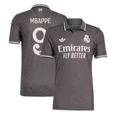 Men's Authentic MBAPPÉ #9 Real Madrid Third Away Soccer Jersey Shirt 2024/25 - Player Version - Pro Jersey Shop