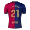 Premium Quality Men's F.DE JONG #21 Barcelona Home Soccer Jersey Shirt 2024/25 - Fan Version - Pro Jersey Shop