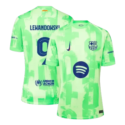 Premium Quality Men's LEWANDOWSKI #9 Barcelona Third Away Soccer Jersey Shirt 2024/25 Spotify Logo Without Text- Fan Version - Pro Jersey Shop