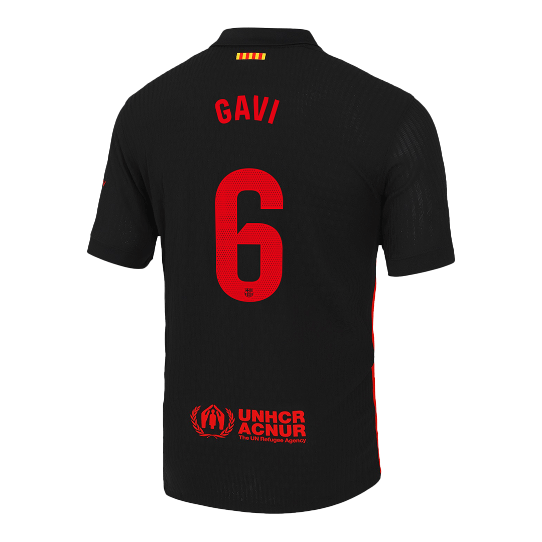 Men's Authentic GAVI #6 Barcelona Away Soccer Jersey Shirt - Player Version - Pro Jersey Shop