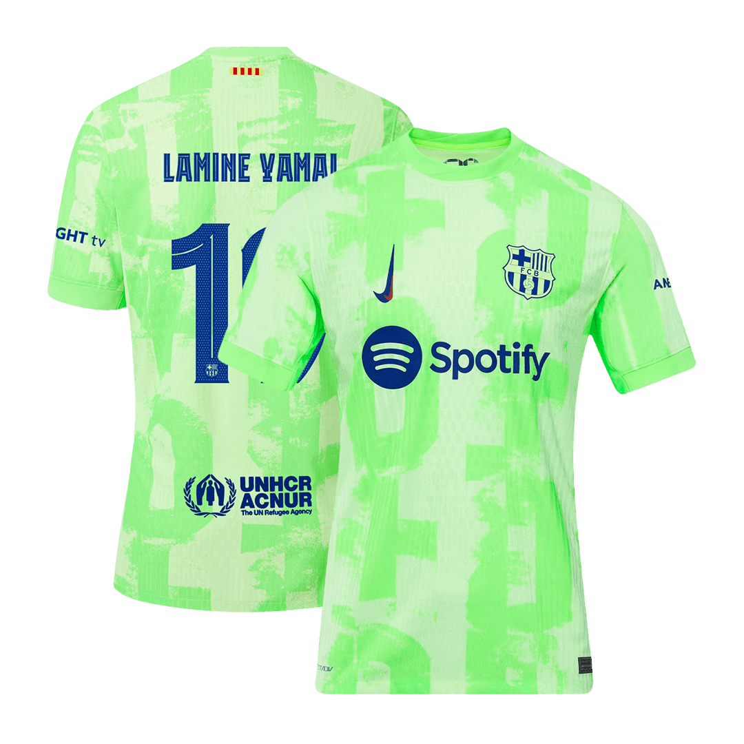 Barcelona LAMINE YAMAL #19 Third Away Soccer Jersey Authentic UCL - Pro Jersey Shop