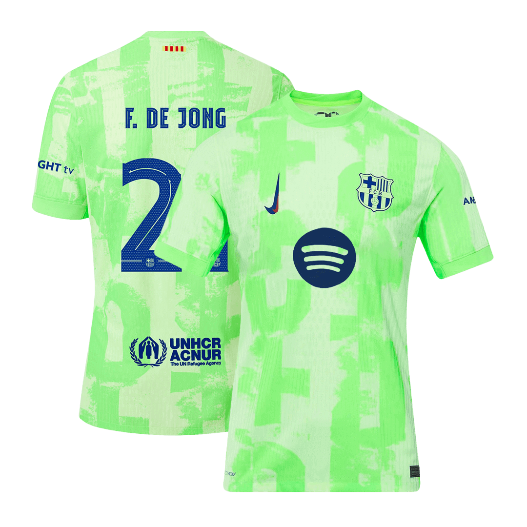 Barcelona F.DE JONG #21 Third Away Soccer Jersey Authentic - Pro Jersey Shop