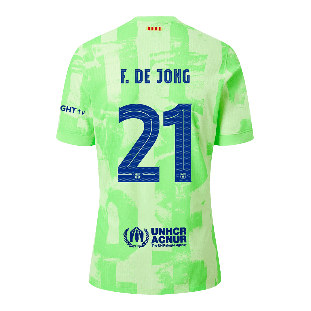 Barcelona F.DE JONG #21 Third Away Soccer Jersey Authentic - Pro Jersey Shop