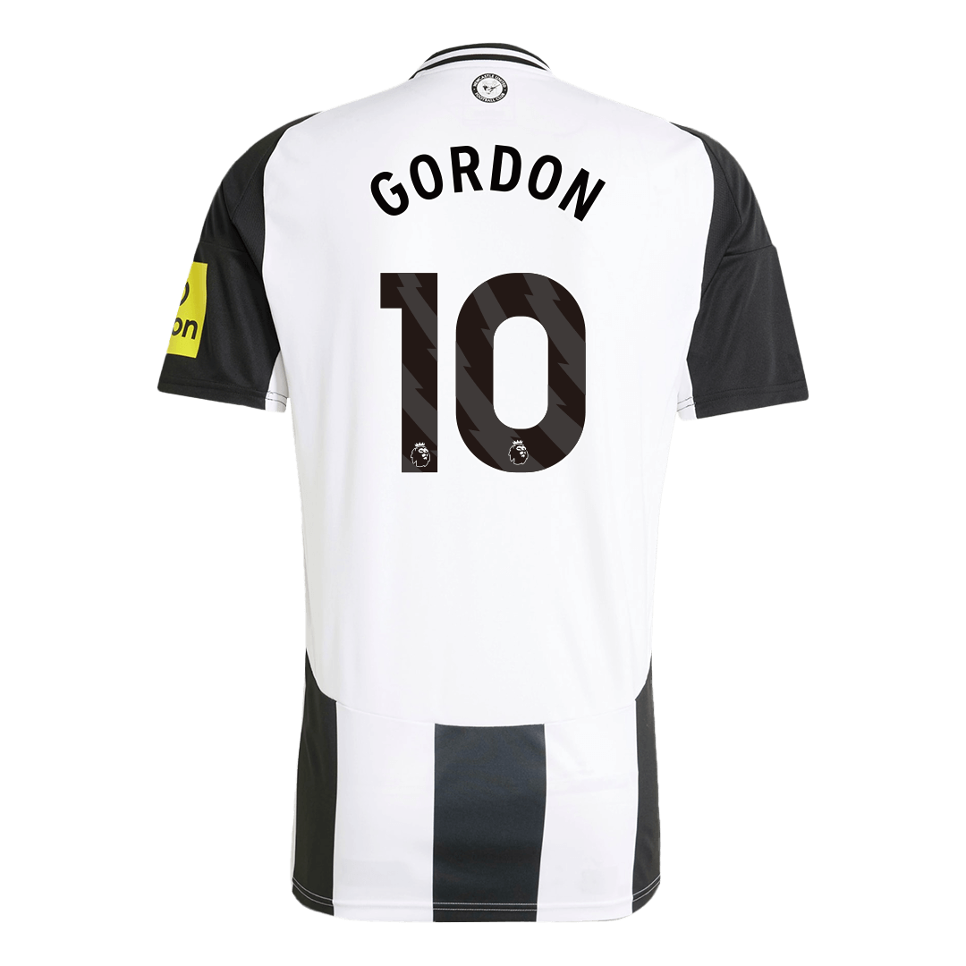 Premium Quality Men's GORDON #10 Newcastle United Home Soccer Jersey Shirt - Fan Version - Pro Jersey Shop