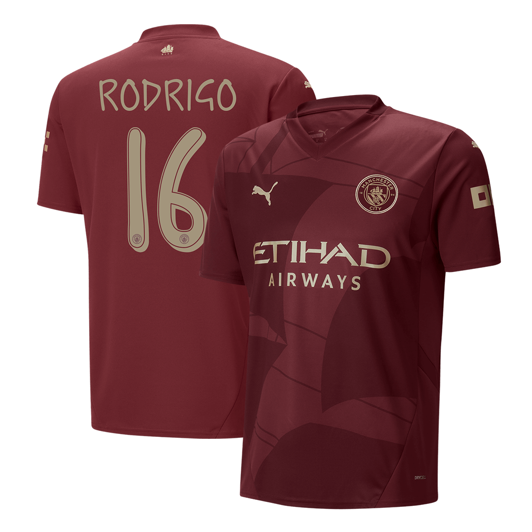 Manchester City RODRIGO #16 Third Away Soccer Fan Jersey UCL - Pro Jersey Shop