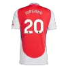 Premium Quality Men's JORGINHO #20 Arsenal Home Soccer Jersey Shirt 2024/25 - Fan Version - Pro Jersey Shop