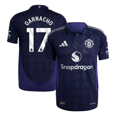 Men's Authentic GARNACHO #17 Manchester United Away Soccer Jersey Shirt 2024/25 - Player Version - Pro Jersey Shop