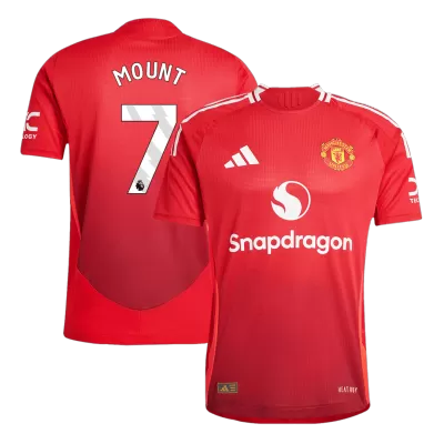 Men's Authentic MOUNT #7 Manchester United Home Soccer Jersey Shirt 2024/25 - Player Version - Pro Jersey Shop