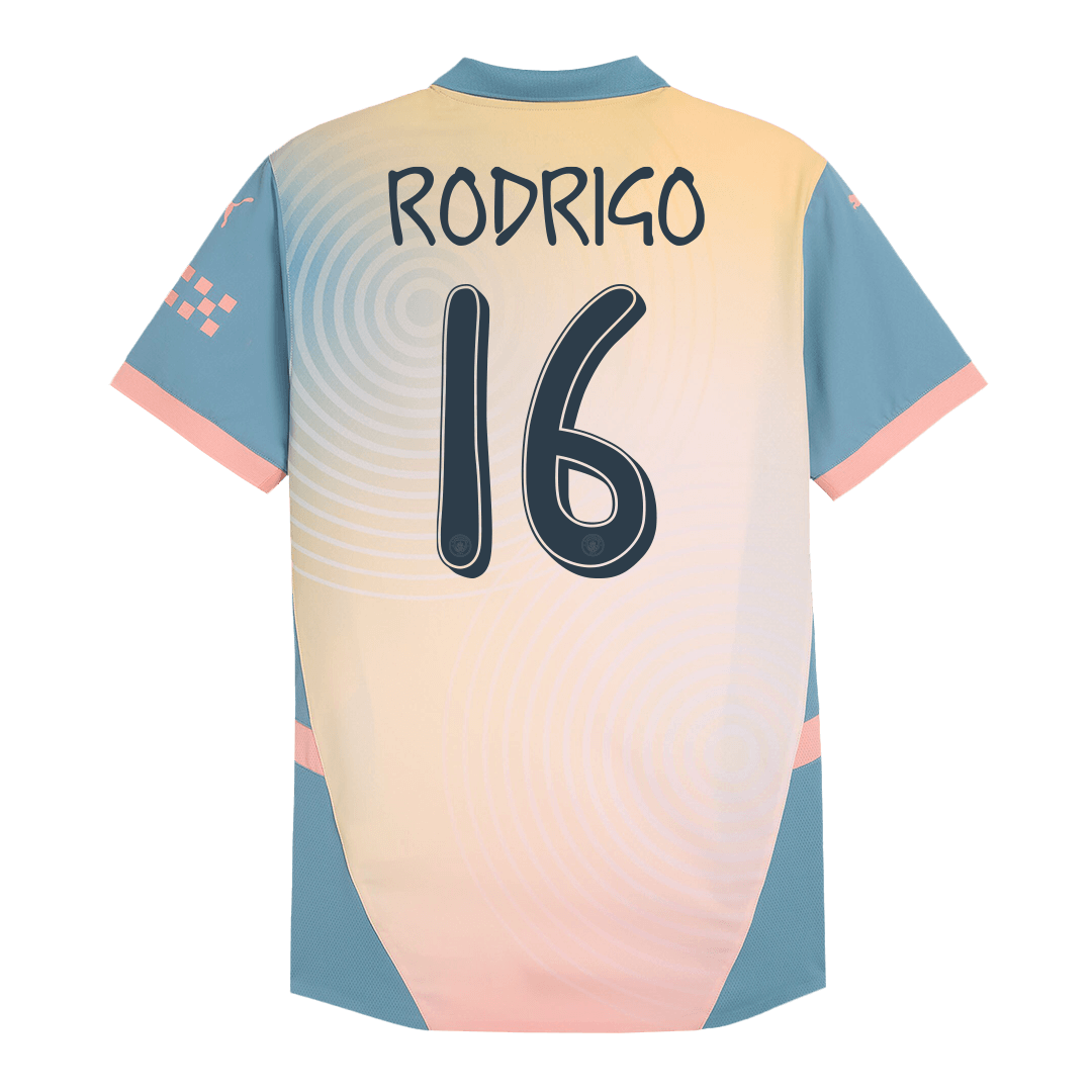 Manchester City RODRIGO #16 Fourth Away Soccer Match Jersey - Pro Jersey Shop