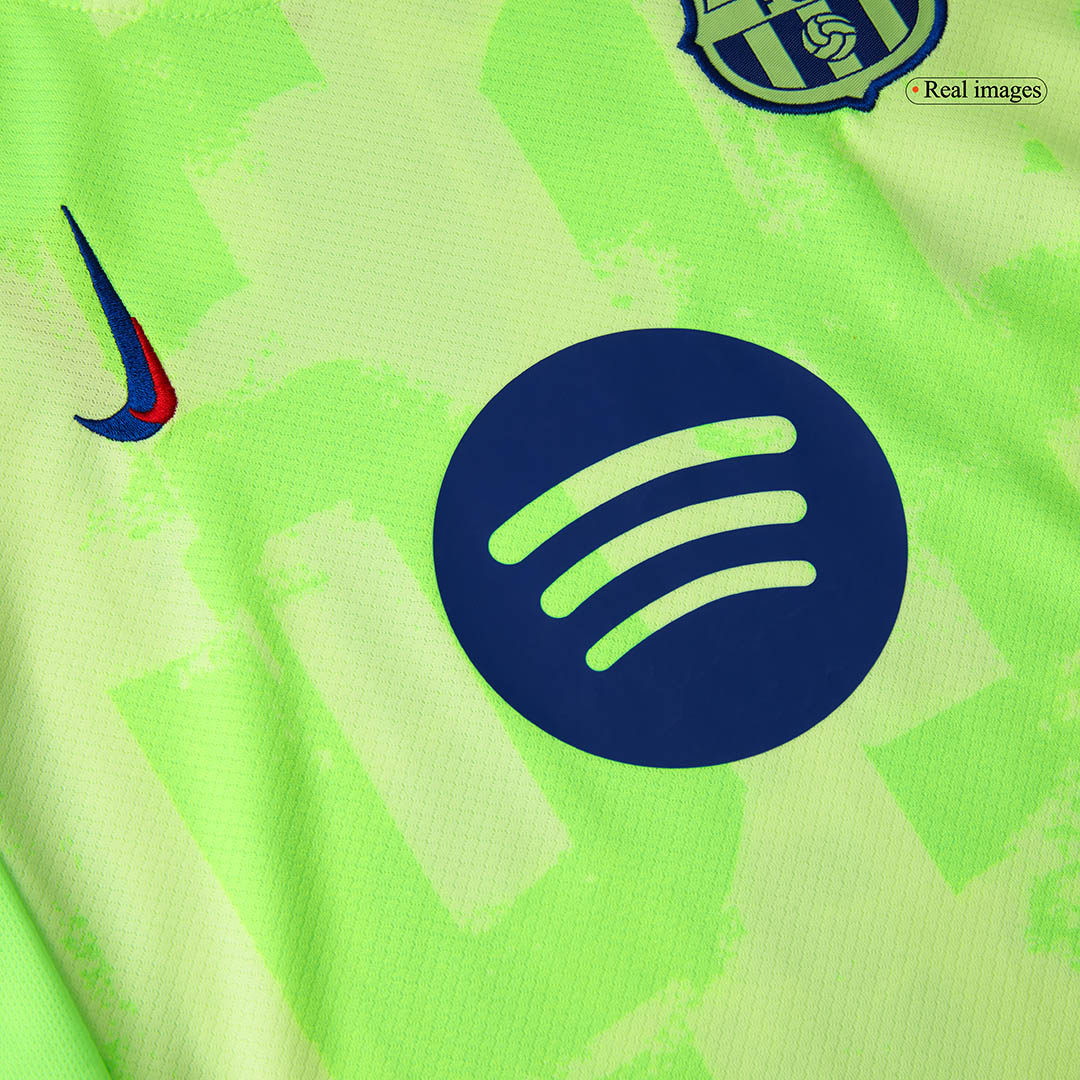 UCL Kids Barcelona Third Away Soccer Jersey Kit (Jersey+Shorts) Spotify Logo Without Text - Pro Jersey Shop