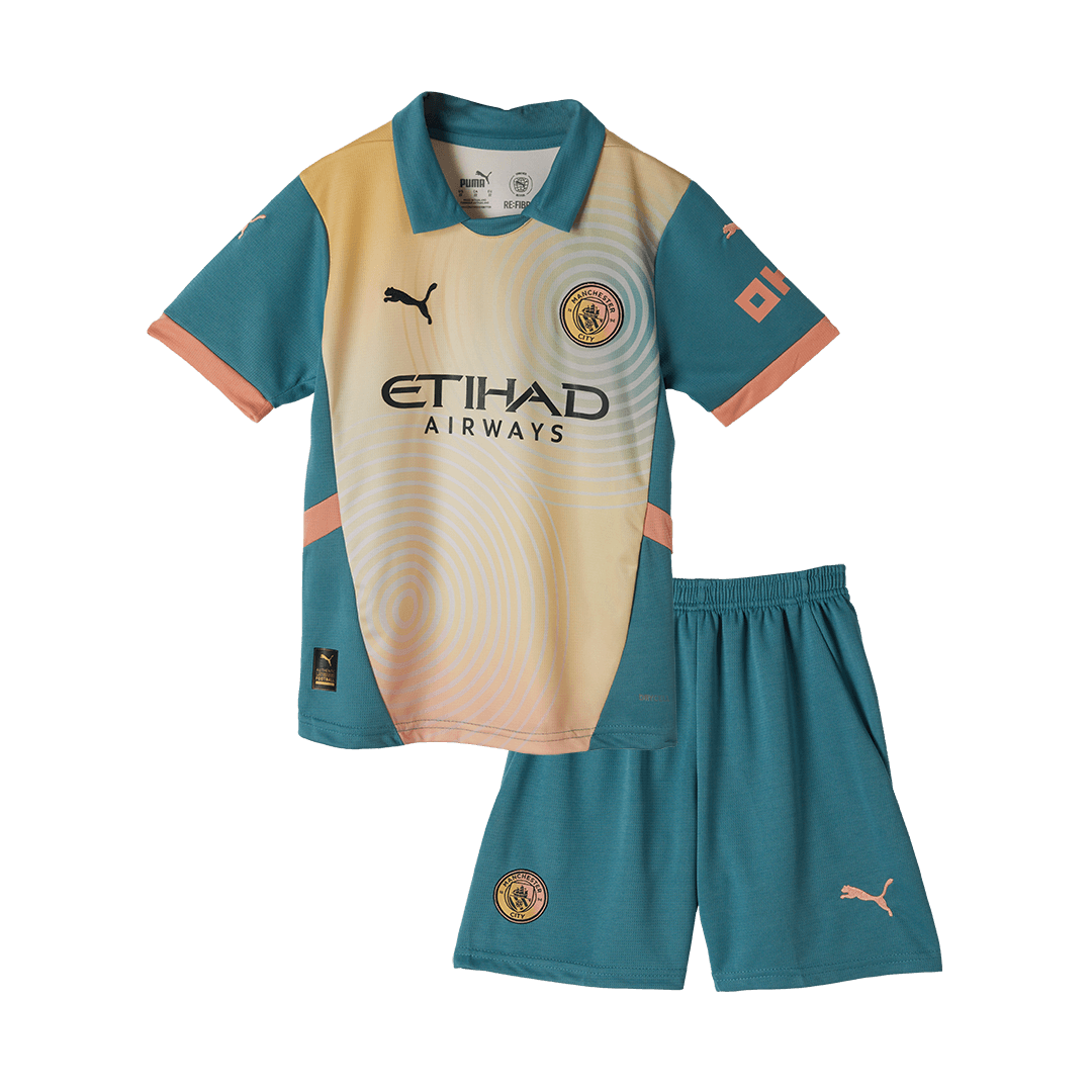 Kids Manchester City Fourth Away Soccer Jersey Kit - Pro Jersey Shop