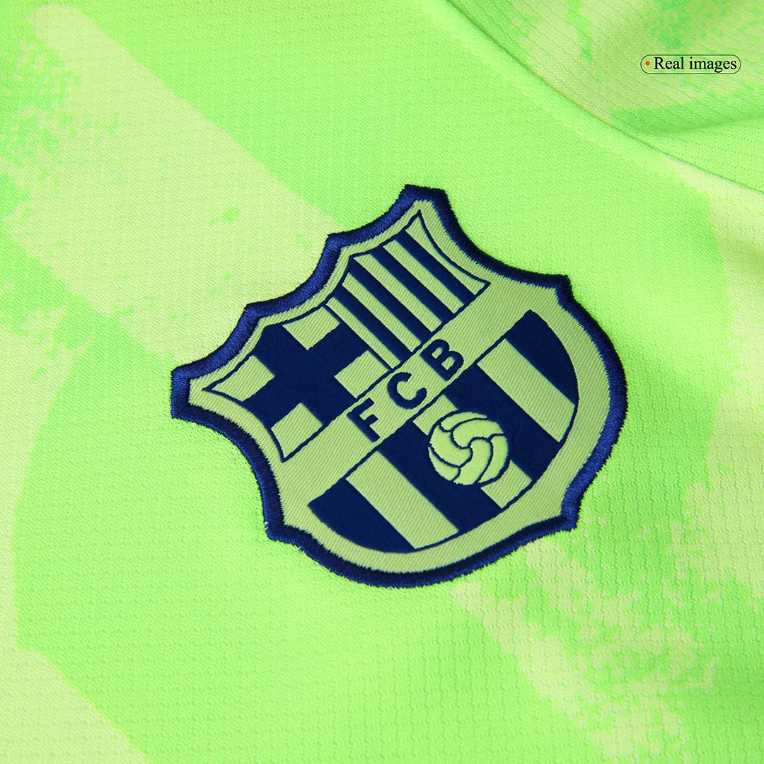 Premium Quality Men's Barcelona Third Away Soccer Jersey Whole Kit (Jersey+Shorts+Socks) Spotify Logo Without Text - Pro Jersey Shop