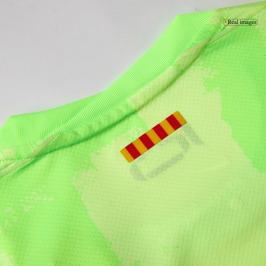 Premium Quality Men's Barcelona Third Away Soccer Jersey Whole Kit (Jersey+Shorts+Socks) Spotify Logo Without Text - Pro Jersey Shop