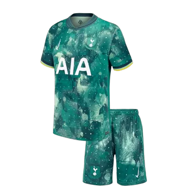 Kids Tottenham Hotspur Third Away Soccer Jersey Kit (Jersey+Shorts) 2024/25 - Pro Jersey Shop