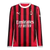 Men's AC Milan Home Long Sleeves Soccer Jersey Shirt 2024/25 - Fan Version - Pro Jersey Shop