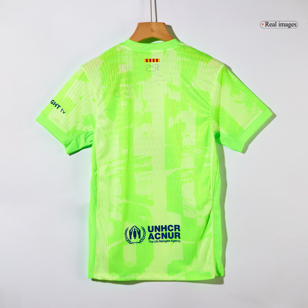 UCL Men's Authentic Barcelona Third Away Soccer Jersey Shirt Spotify Logo Without Text- Player Version - Pro Jersey Shop