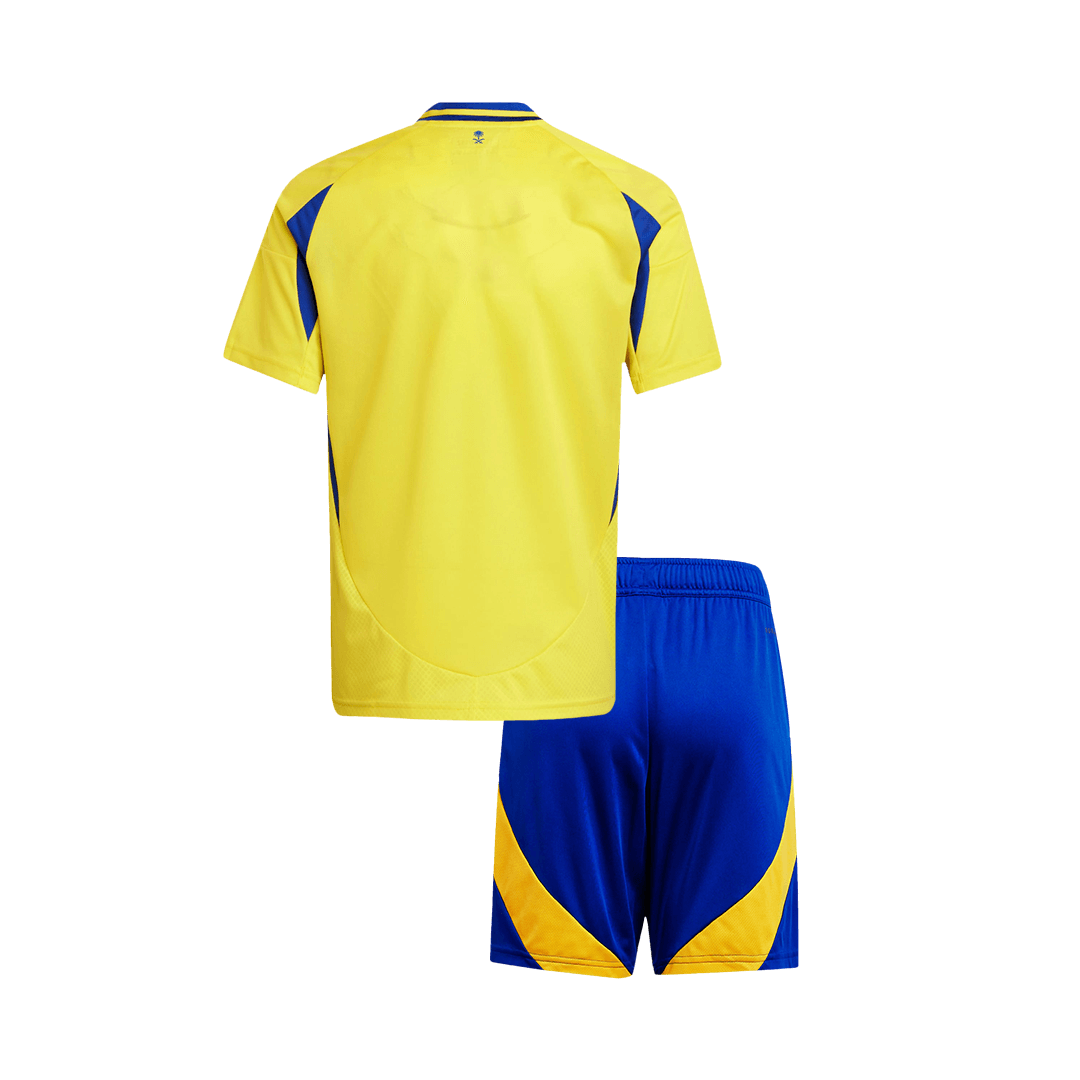 Kids Al Nassr Home Soccer Jersey Kit (Jersey+Shorts) - Pro Jersey Shop
