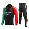 Men's Arsenal Zipper Tracksuit Sweat Shirt Kit (Top+Trousers) 2024/25 -Black - Pro Jersey Shop