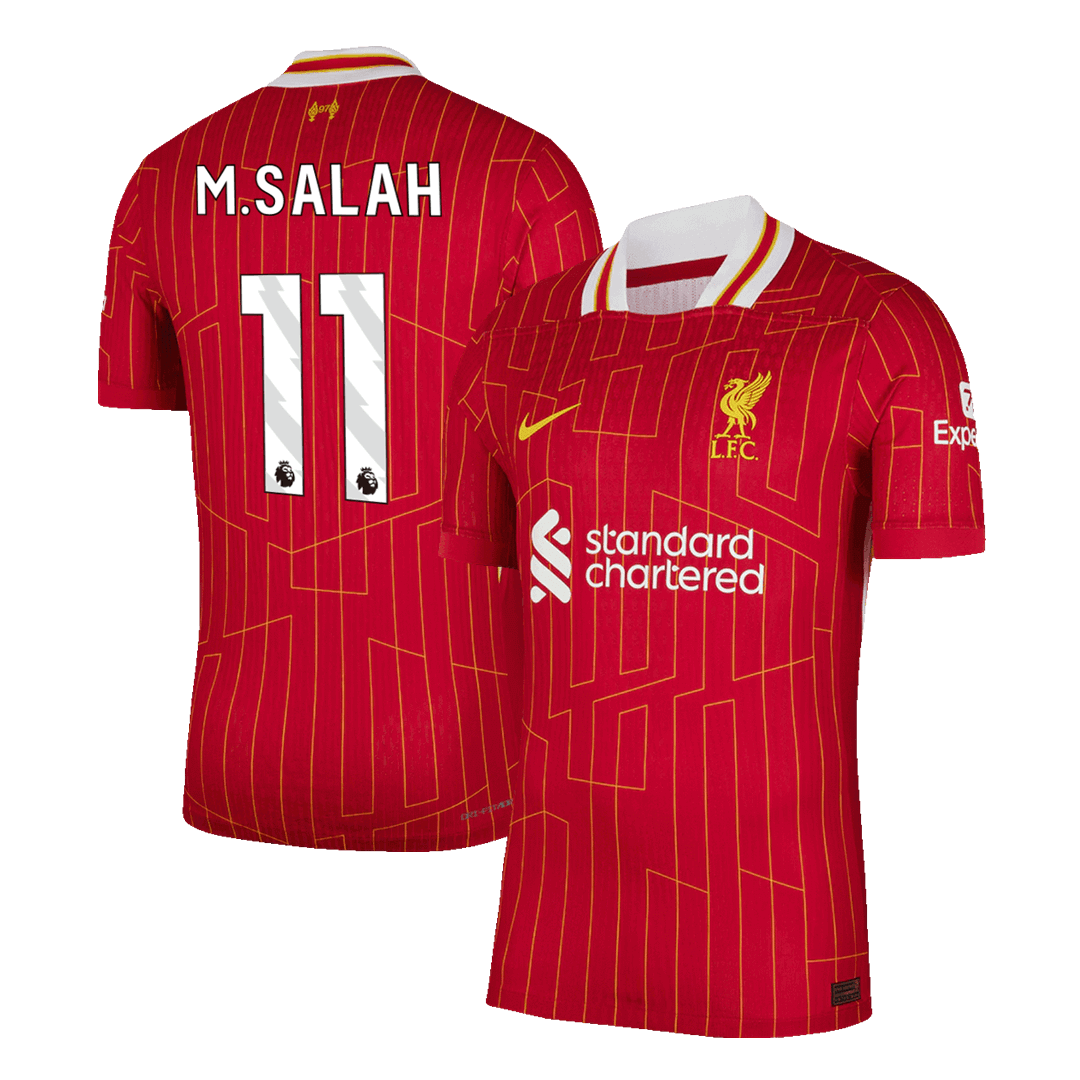 Men's Authentic M.SALAH #11 Liverpool Home Soccer Jersey Shirt - Player Version - Pro Jersey Shop