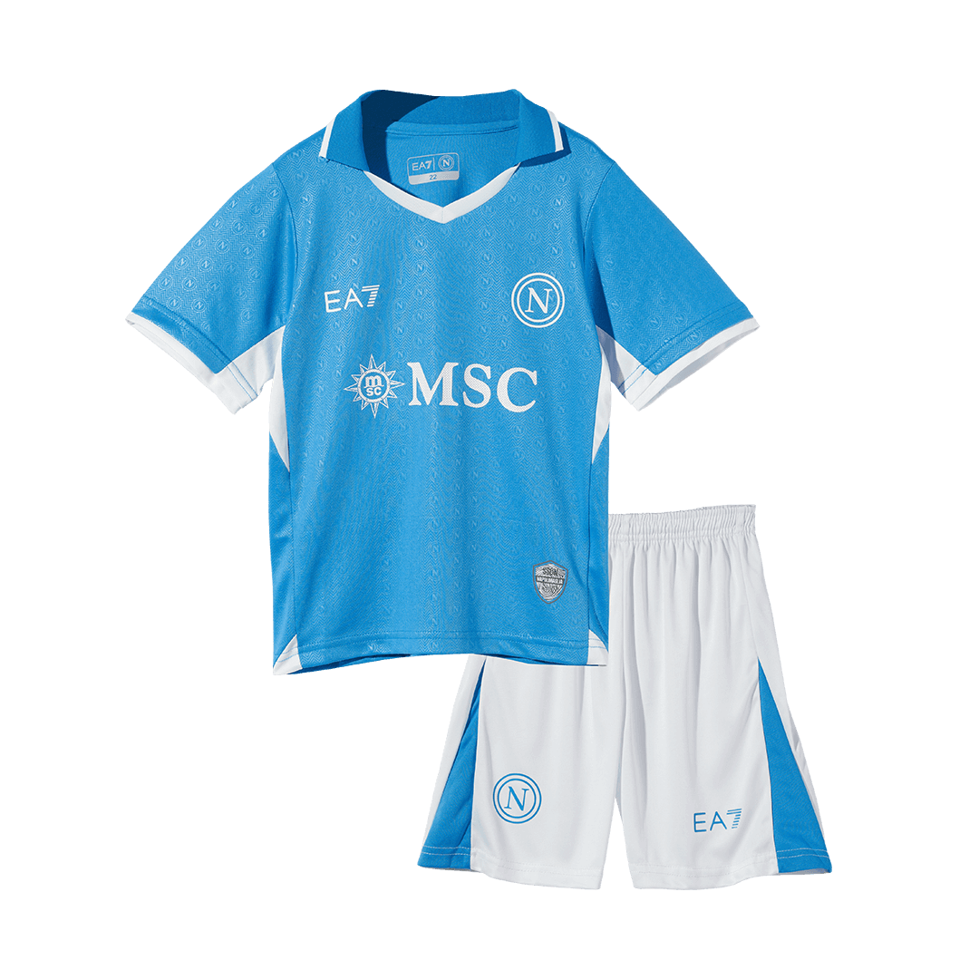 Kids Napoli Home Soccer Jersey Kit (Jersey+Shorts) - Pro Jersey Shop